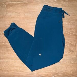 Barco One Women’s Scrub Pants Small Petite Blue Jogger Workwear